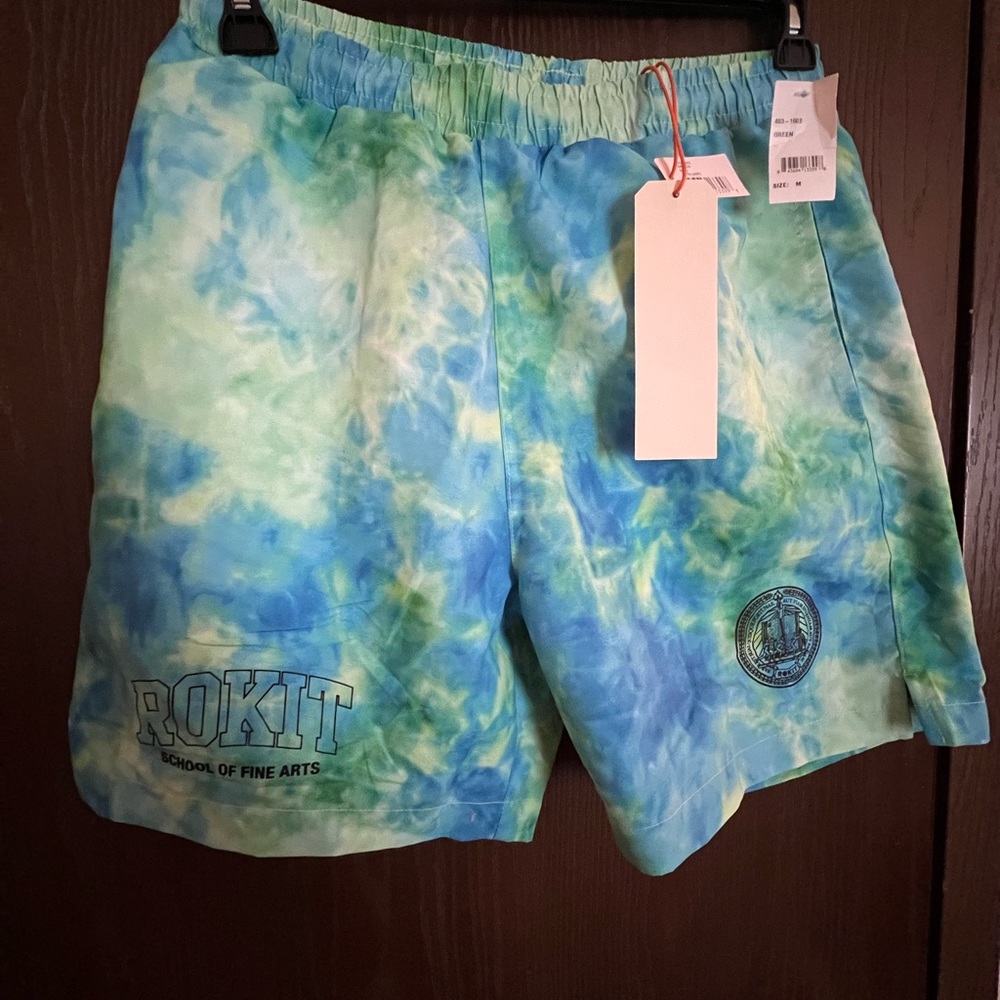 Rokit Tie Dye Polyester Shorts